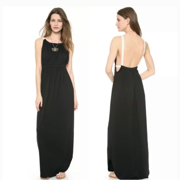 L'AGENCE black column open-back maxi dress Size XSmall - Picture 16 of 16
